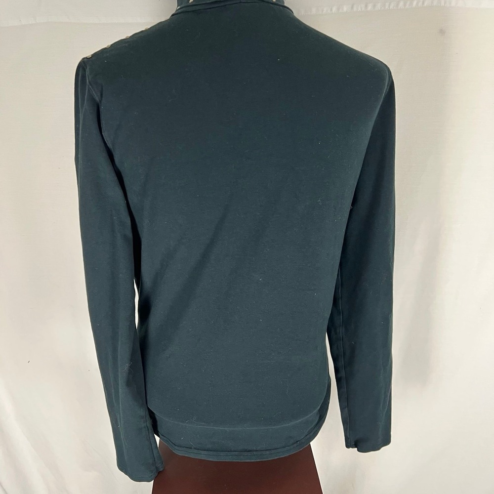 Harley Davidson Sz Med Studded Turtleneck Embroidered Cycle Queen top - Picture 7 of 9